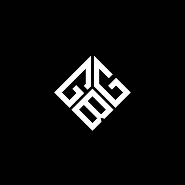 Gbg Γράμμα Σχέδιο Λογότυπο Μαύρο Φόντο Δημιουργικά Αρχικά Gbg Έννοια — Διανυσματικό Αρχείο