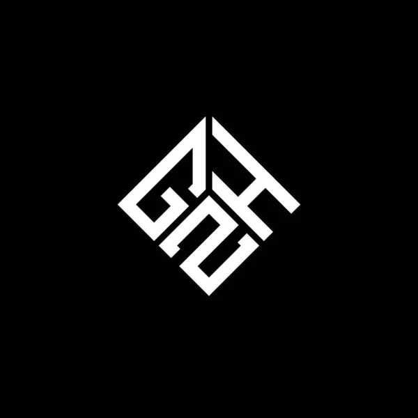 Gzh Letter Logo Design Black Background Gzh Creative Initials Letter — Stock Vector