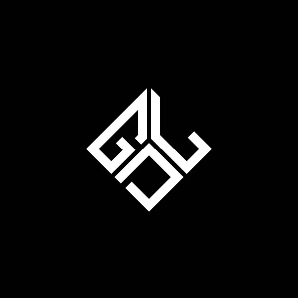 Gdl Lettre Logo Design Sur Fond Noir Gdl Initiales Créatives — Image vectorielle