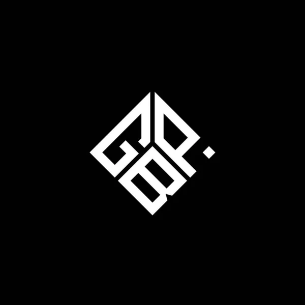 Дизайн Логотипу Літери Gbp Чорному Тлі Творчі Ініціали Gbp Концепція — стоковий вектор
