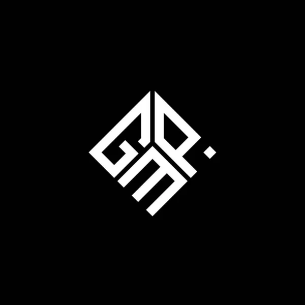 배경에 Gmp 디자인 Gmp 창의적 이니셜 Gmp 디자인 — 스톡 벡터