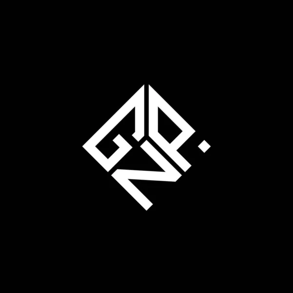 Modèle Logo Lettre Pnb Sur Fond Noir Pnb Initiales Créatives — Image vectorielle