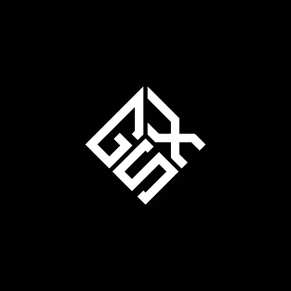 Дизайн Логотипа Буквы Gsx Черном Фоне Концепция Логотипа Инициалами Gsx — стоковый вектор