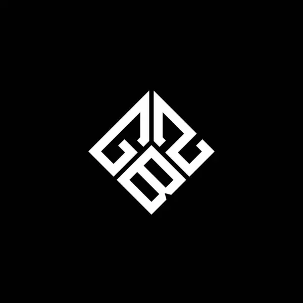 Gbz Letter Logo Design Black Background Gbz Creative Initials Letter — Stock Vector