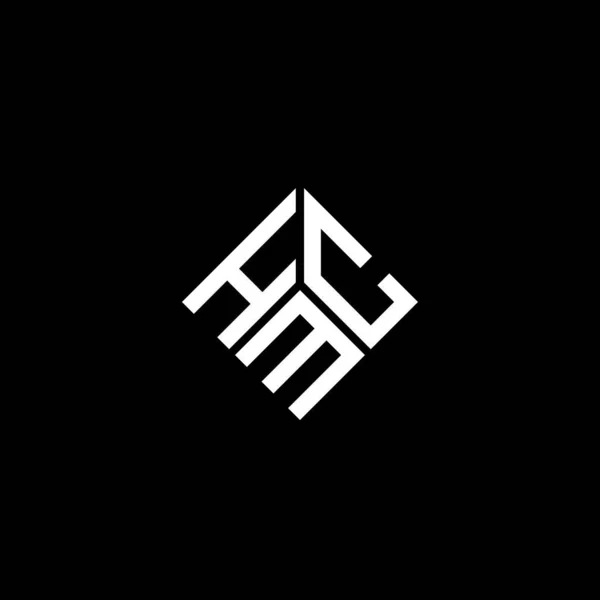 Σχεδιασμός Λογότυπου Επιστολής Hmc Μαύρο Φόντο Δημιουργικά Αρχικά Hmc Έννοια — Διανυσματικό Αρχείο
