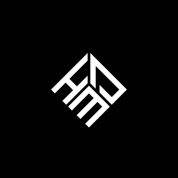Дизайн Логотипа Hmd Чёрном Фоне Концепция Логотипа Hmd Creative Initials — стоковый вектор