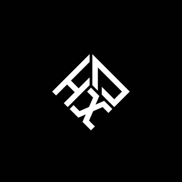 Design Logotipo Letra Hxd Fundo Preto Hxd Iniciais Criativas Conceito — Vetor de Stock