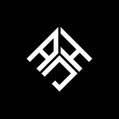 Siyah arka planda ADH harf logosu tasarımı. ADH yaratıcı harflerin baş harfleri logo kavramı. ADH harf tasarımı.