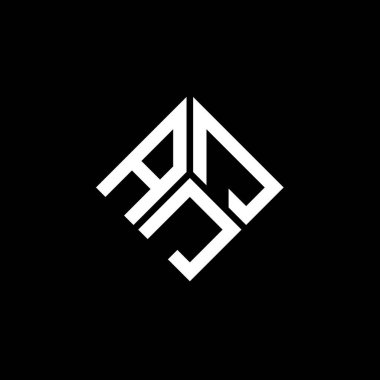 Siyah arka planda AJJ harf logosu tasarımı. AJJ yaratıcı harflerin baş harfleri logo kavramı. AJJ harf tasarımı.
