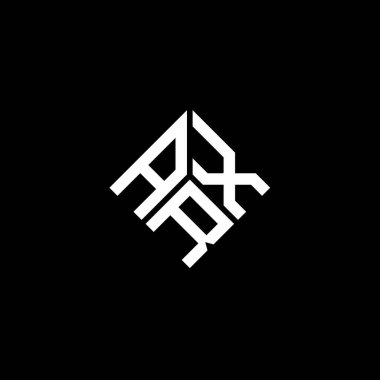 Siyah arkaplanda ARX harfi logo tasarımı. ARX yaratıcı harflerin baş harfleri logo kavramı. ARX harf tasarımı.