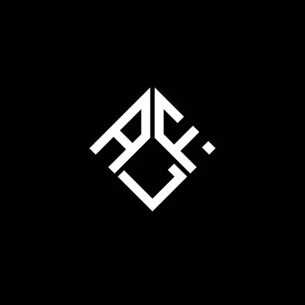 Alf Letter Logo Design Auf Schwarzem Hintergrund Alf Kreative Initialen — Stockvektor