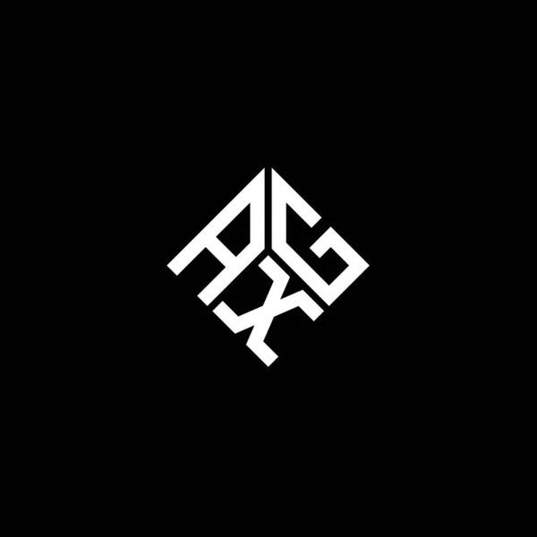 Axg Letter Logo Design Black Background Axg Creative Initials Letter — Stock Vector