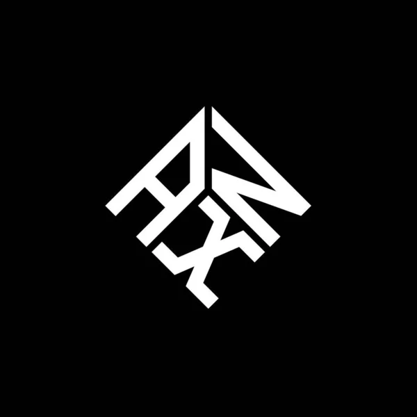 Axn Logo Ontwerp Zwarte Achtergrond Axn Creatieve Initialen Letterlogo Concept — Stockvector