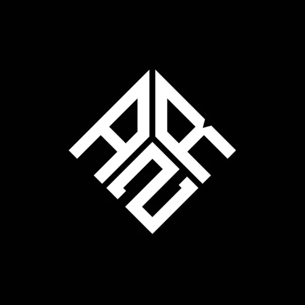 ブラックを基調としたAzrレターロゴデザイン Azrクリエイティブイニシャルレターロゴコンセプト Azr手紙デザイン — ストックベクタ