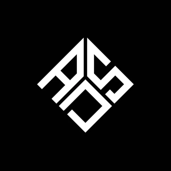 Дизайн Логотипа Ads Чёрном Фоне Концепция Логотипа Ads Creative Initials — стоковый вектор
