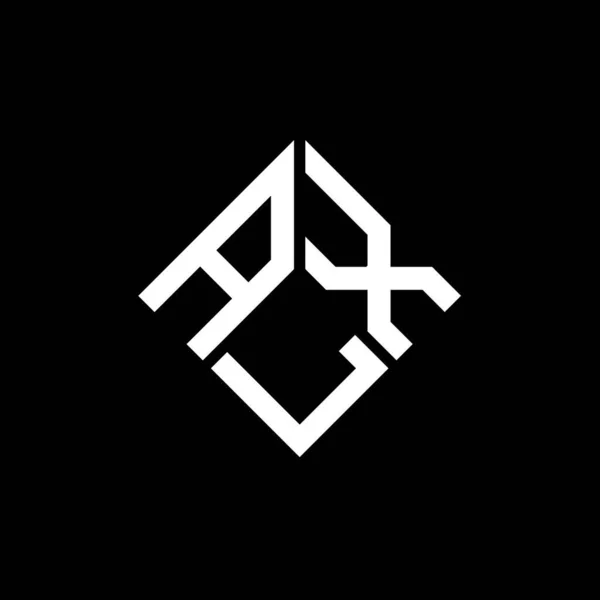 Projeto Logotipo Letra Alx Fundo Preto Alx Iniciais Criativas Conceito — Vetor de Stock