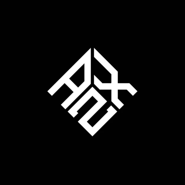 Projekt Logo Litery Azx Czarnym Tle Azx Twórcze Inicjały Koncepcja — Wektor stockowy