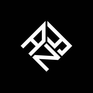 Siyah arka planda herhangi bir harf logosu tasarımı. Herhangi bir yaratıcı harfin baş harfleri logo konsepti. Herhangi bir harf tasarımı.