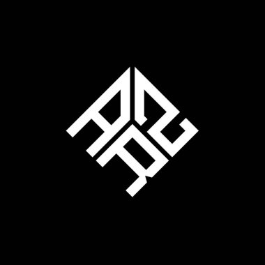 Siyah arkaplanda ARZ harfi logo tasarımı. ARZ yaratıcı harflerin baş harfleri logo kavramı. ARZ harf tasarımı.