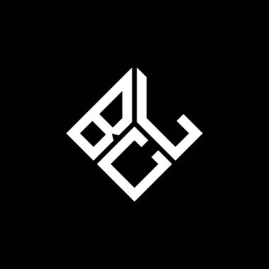 Siyah arkaplanda BCL harf logosu tasarımı. BCL yaratıcı harflerin baş harfleri logo kavramı. BCL harf tasarımı.