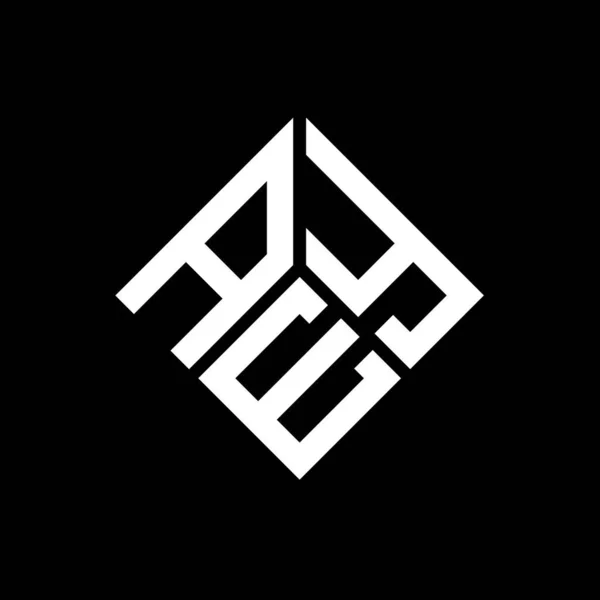 Projekt Logo Litery Aey Czarnym Tle Aey Kreatywne Inicjały Koncepcja — Wektor stockowy