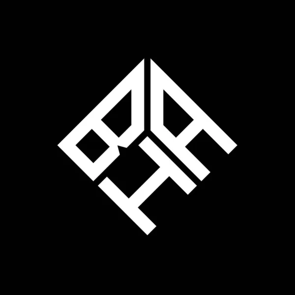Design Logotipo Letra Bha Fundo Preto Bha Iniciais Criativas Conceito —  Vetores de Stock