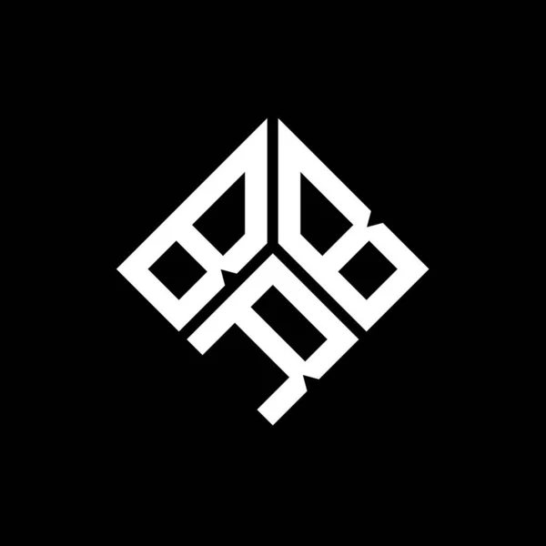 Brb Lettre Logo Design Sur Fond Noir Brb Initiales Créatives — Image vectorielle