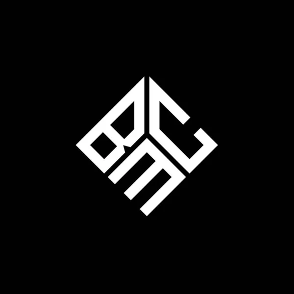 Літерний Логотип Bmc Чорному Тлі Творчі Ініціали Bmc Мають Поняття — стоковий вектор