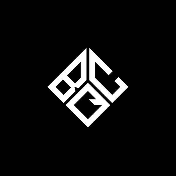 Projekt Logo Litery Bqc Czarnym Tle Kreatywne Inicjały Bqc Koncepcja — Wektor stockowy