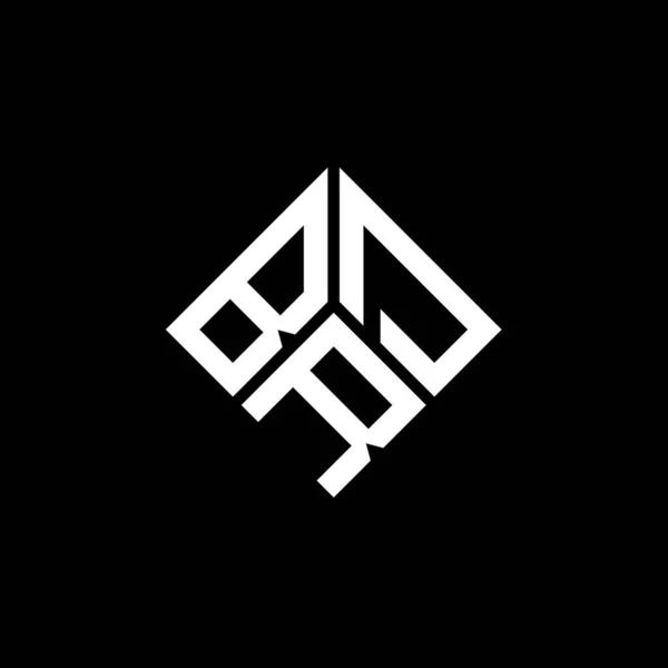 Brd Logo Ontwerp Zwarte Achtergrond Brd Creatieve Initialen Letter Logo — Stockvector