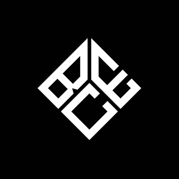 Bce Letter Logo Design Black Background Bce Creative Initials Letter — Stock Vector