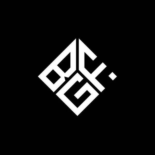 Bgf Bokstav Logotyp Design Svart Bakgrund Bgf Kreativa Initialer Brev — Stock vektor