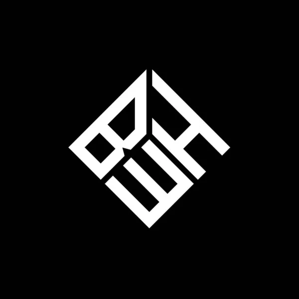 Bwh 디자인 Bwh 크리에이티브 이니셜 Bwh 디자인 — 스톡 벡터