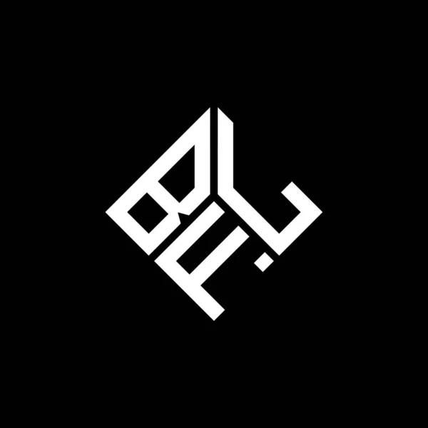 Diseño Del Logotipo Letra Bfl Sobre Fondo Negro Bfl Iniciales — Archivo Imágenes Vectoriales