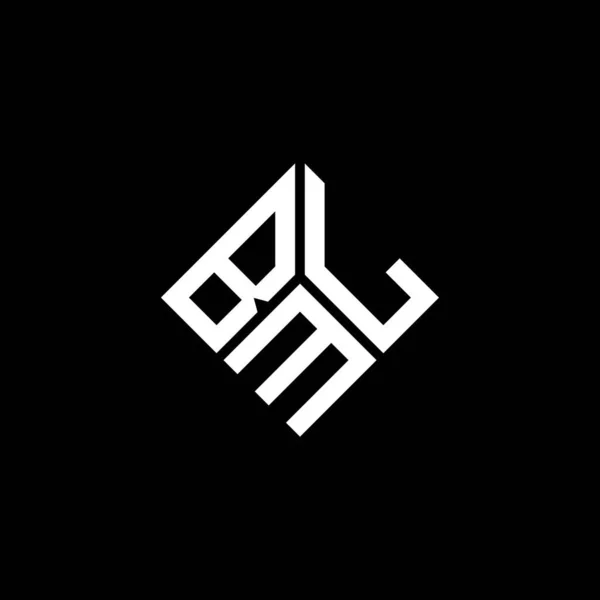 Projekt Logo Litery Bml Czarnym Tle Bml Twórcze Inicjały Koncepcja — Wektor stockowy
