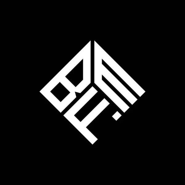 Bfm Letter Logo Design Auf Schwarzem Hintergrund Bfm Kreative Initialen — Stockvektor