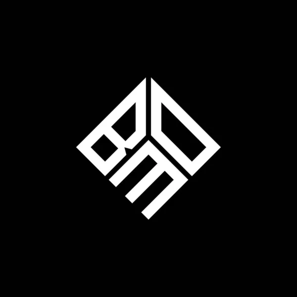黒の背景にBmoの手紙のロゴデザイン Bmoクリエイティブイニシャルレターロゴコンセプト Bmo手紙のデザイン — ストックベクタ