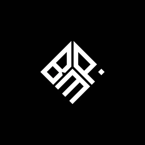 Bmp Letter Logo Design Auf Schwarzem Hintergrund Bmp Kreative Initialen — Stockvektor