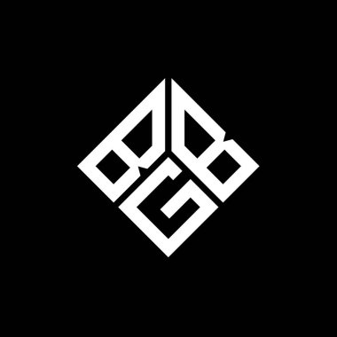 Siyah arka planda BGB harf logosu tasarımı. BGB yaratıcı harflerin baş harfleri logo kavramı. BGB harf tasarımı.