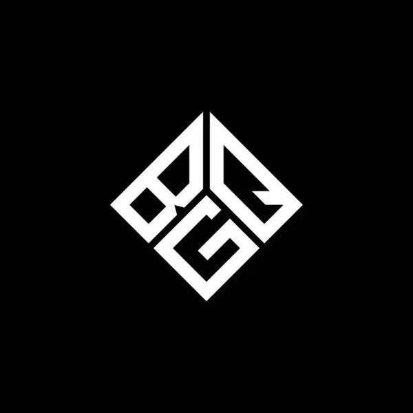 Design Logotipo Carta Bgq Fundo Preto Bgq Iniciais Criativas Conceito —  Vetores de Stock