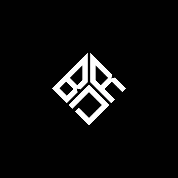 Bdr Logo Ontwerp Zwarte Achtergrond Bdr Creatieve Initialen Letter Logo — Stockvector