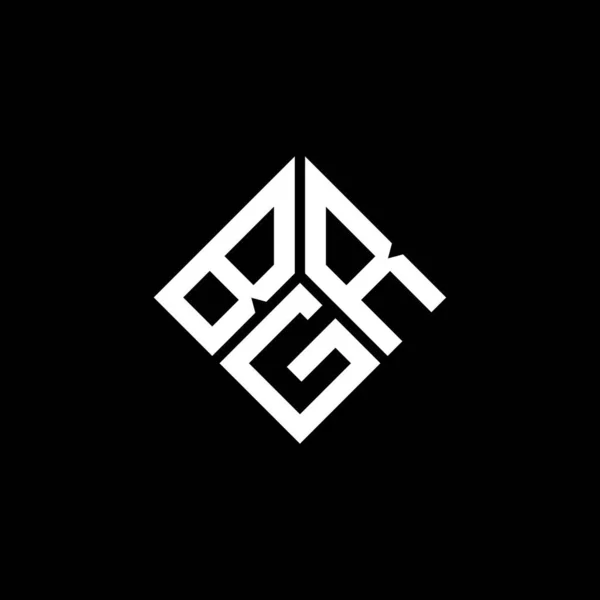 Дизайн Логотипа Bgr Чёрном Фоне Креативные Инициалы Bgr Буквенно Обозначают — стоковый вектор