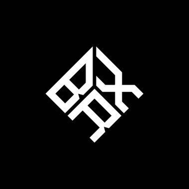 Siyah arka planda BRX harfli logo tasarımı. BRX yaratıcı harflerin baş harfleri logo konsepti. BRX harf tasarımı.