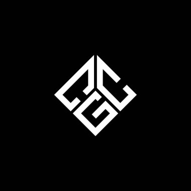Siyah arkaplanda CGC harf logosu tasarımı. CGC yaratıcı harflerin baş harfleri logo kavramı. CGC harf tasarımı.