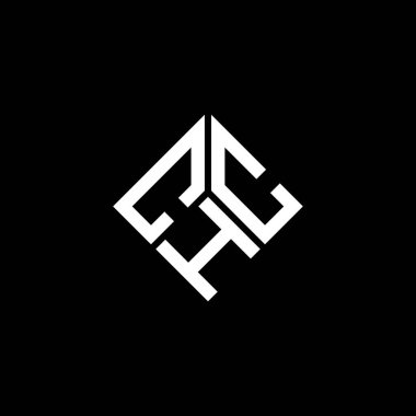 Siyah arka planda CHC harf logosu tasarımı. CHC yaratıcı harflerin baş harfleri logo kavramı. CHC harf tasarımı.