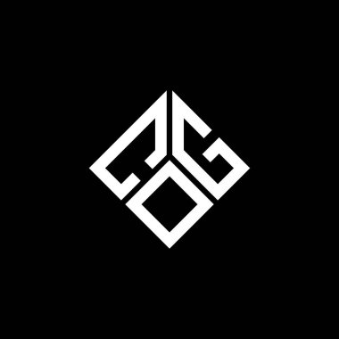 Siyah arka planda COG harf logosu tasarımı. COG yaratıcı harflerin baş harfleri logo kavramı. COG harf tasarımı.