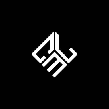 Siyah arkaplanda CML harf logosu tasarımı. CML yaratıcı harflerin baş harfleri logo kavramı. CML harf tasarımı.