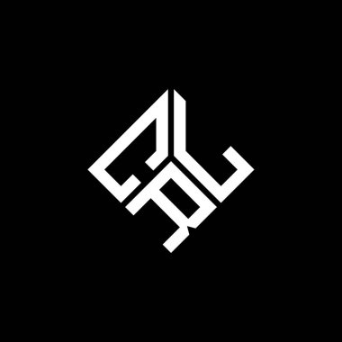 Siyah arkaplanda CRL harf logosu tasarımı. CRL yaratıcı harflerin baş harfleri logo kavramı. CRL harf tasarımı.