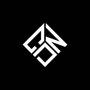 Siyah arkaplanda CDN harf logosu tasarımı. CDN yaratıcı harf logosu konsepti. CDN harf tasarımı.