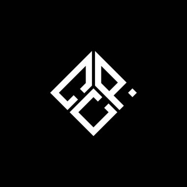 Siyah arka planda CCP harf logosu tasarımı. CCP yaratıcı harflerin baş harfleri logo kavramı. CCP harf tasarımı.